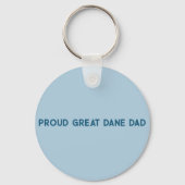 Great Dane Owner Sleutelhanger (Achterkant)