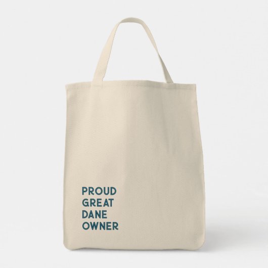 Great Dane Owner Tote Bag (Achterkant)