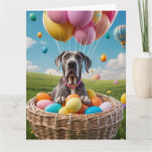 Great Dane Paaseieren Kaart (Voorkant)
