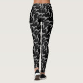 Great Dane Patroon Hond Liefhebber Mode Leggings (Achterkant)