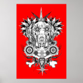 Great Dane-patroonposter Poster (Voorkant)