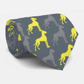 Great Dane Pattern Stropdas (Opgerold)