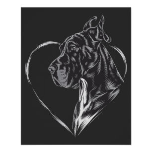 Great Dane Perfect Poster