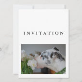 Great Dane Photo invitation  Kaart (Voorkant)