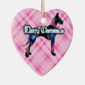 Great Dane Pink Pset Heart Ornament (Rechts)