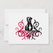 Great Dane pink Rehearsal Kaart (Achterkant)