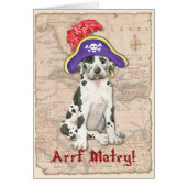 Great Dane Pirate Kaart (Voorkant)