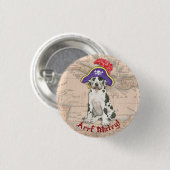 Great Dane Pirate Ronde Button 3,2 Cm (Voorkant /achterkant)