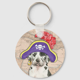 Great Dane Pirate Sleutelhanger