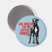 Great Dane Plezier Geschenken Magneet (Voorkant / Achterkant)