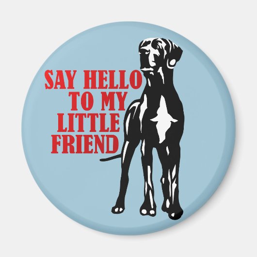 Great Dane Plezier Geschenken Magneet (Voorkant)