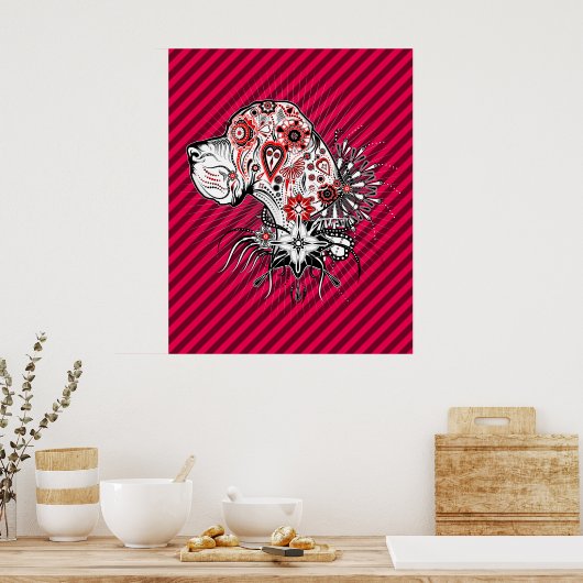 Great Dane Poster (Keuken)