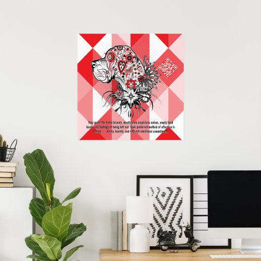 Great Dane Poster (Thuiskantoor)