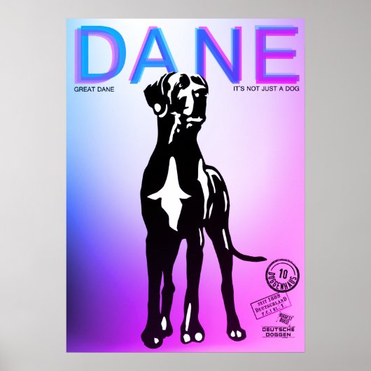 Great Dane Poster (Voorkant)