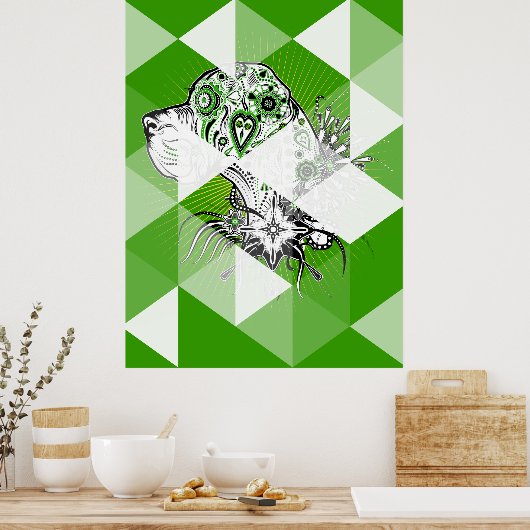 Great Dane Poster (Keuken)
