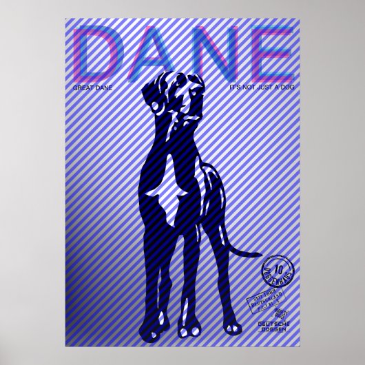 Great Dane Poster (Voorkant)