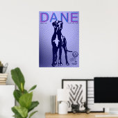 Great Dane Poster (Thuiskantoor)
