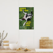 Great Dane Poster Bang ze af met vriendelijkheid (Keuken)
