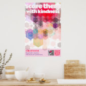 Great Dane Poster Bang ze af met vriendelijkheid (Keuken)