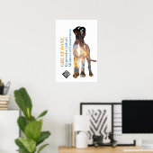 Great Dane Poster Fotografie masker (Thuiskantoor)