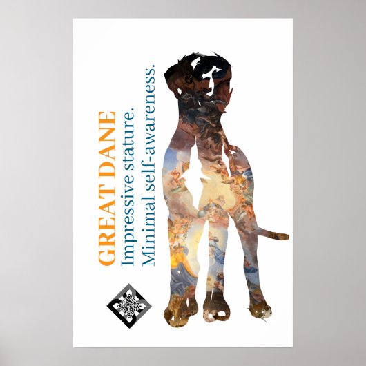 Great Dane Poster Fotografie masker (Voorkant)