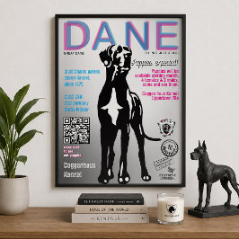 Great Dane-poster voor puppyverkoper  Perfect Poster