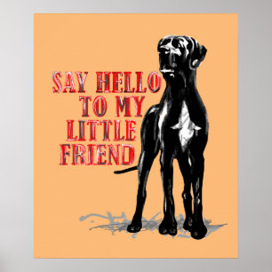 Great Dane Pretfun Poster