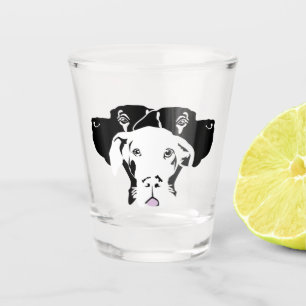 Great Dane Puppy met Stars Shotglas Shot Glas