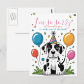 Great Dane Puppy Verjaardag Briefkaart (Voorkant / Achterkant)