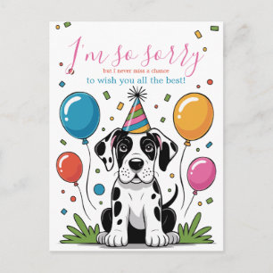Great Dane Puppy Verjaardag Briefkaart