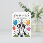 Great Dane Puppy Verjaardag Briefkaart (Staand voorkant)