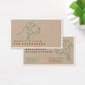 Great Dane Pure Tekening Visitekaartje (Bureau)