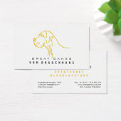 Great Dane Pure Tekening Visitekaartje (Bureau)