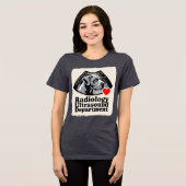 Great Dane "Radiologie Afdeling Echografie" Tri-Blend Shirt (Voorkant volledig)