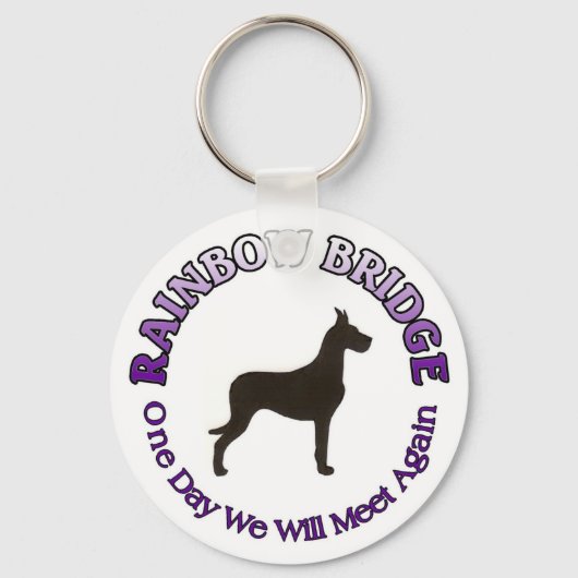 GREAT DANE RAINBOW BRIDGE SLEUTELHANGER (Voorkant)