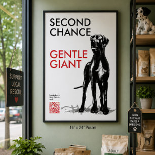 Great Dane Reddings QR-code Poster