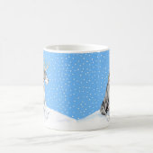 Great Dane Reindeer Kerstmis Merle UC Koffiemok (Center)