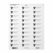 Great Dane Retouradreslabels Etiket (Full Sheet)