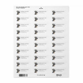 Great Dane Retouradreslabels Etiket (Full Sheet)