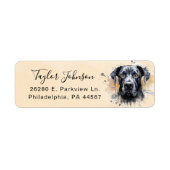 Great Dane Return-adreslabel Etiket (Voorkant)