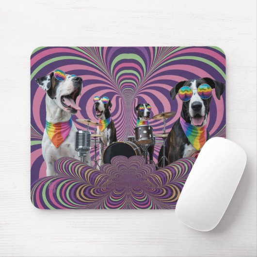 Great Dane Rockers Mousepad Muismat (Met muis)