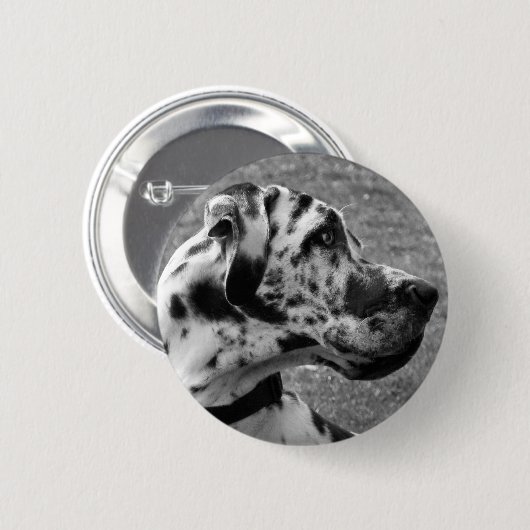 GREAT DANE RONDE BUTTON 5,7 CM (Voorkant /achterkant)