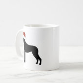 Great Dane Santa Hat Koffiemok (Voorkant links)