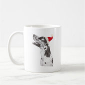 Great Dane Santa Hat Koffiemok (Links)
