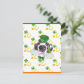 Great Dane Shamrock St. Patricks Day Feestdagenkaart (Staand voorkant)