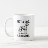 Great Dane Shirt – “Not a Dog. A Lifestyle.” Funny Koffiemok (Links)
