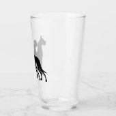 Great Dane Silhouetten Bier Glas (Links)
