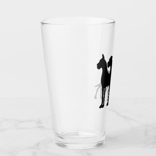 Great Dane Silhouettes Beer Glas (Rechts)