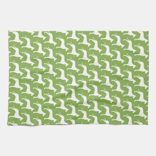 Great Dane Silhouettes Pattern Theedoek (Horizontaal)