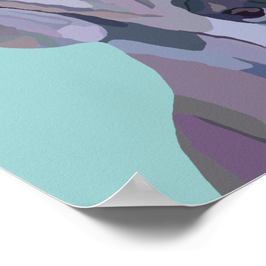 Great Dane Silver Merle Painting Poster (Hoek)